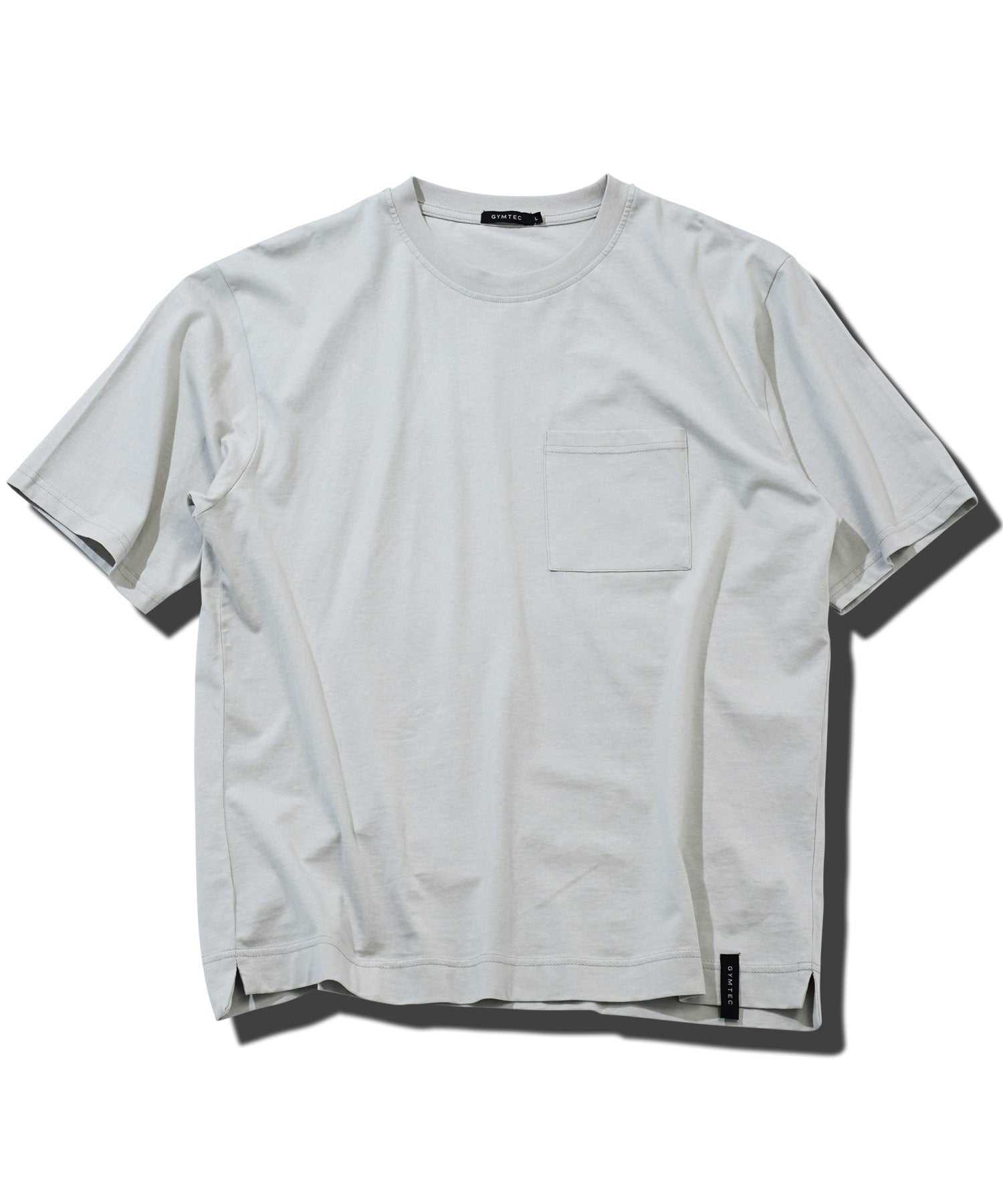 JIGGYS SHOP Crew Neck Plain T-Shirt with Pocket / Pocket T-Shirt for Men Short Sleeve Cut and Sew Slim Fit Top Inner