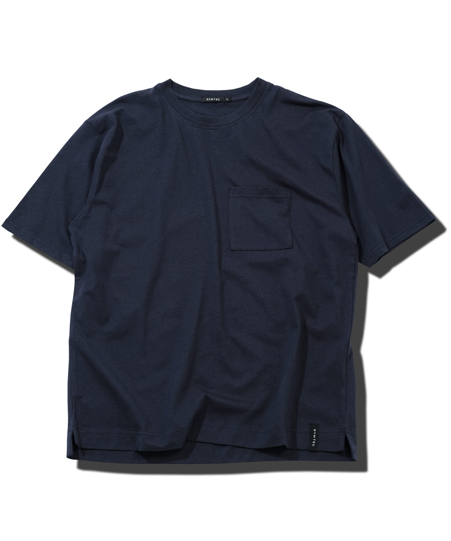 JIGGYS SHOP Crew Neck Plain T-Shirt with Pocket / Pocket T-Shirt for Men Short Sleeve Cut and Sew Slim Fit Top Inner
