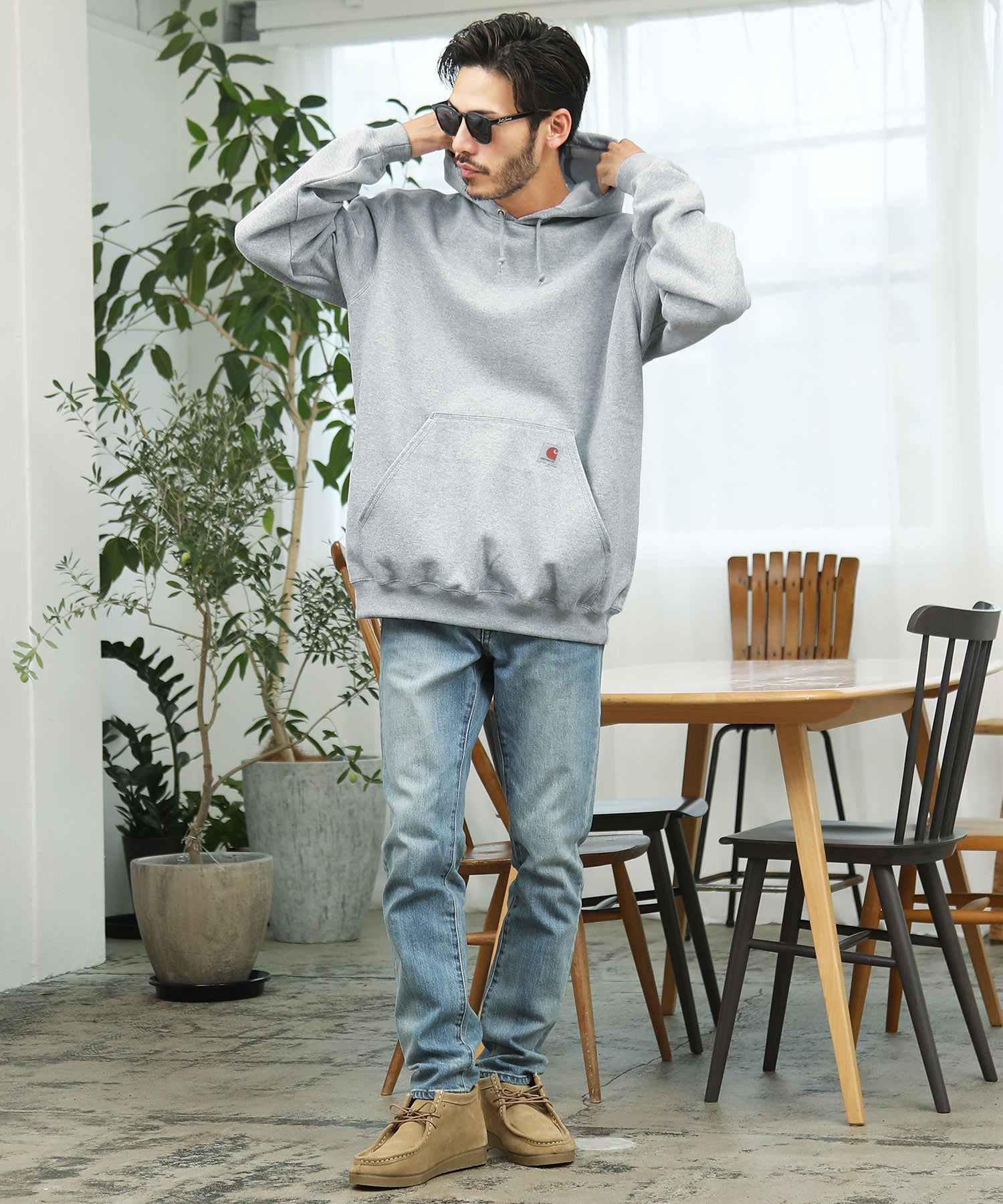 ジギーズショップ JIGGYS SHOP Carharttパーカースウェットプルオーバー / パーカー メンズ パーカ ブランド スウェット プルオーバーパーカー プルパーカー