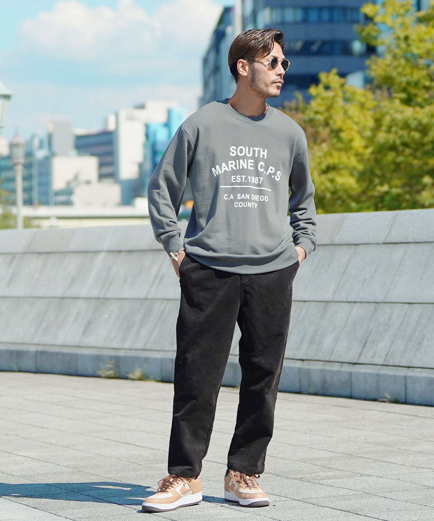 JIGGYS SHOP Corduroy Wide Tapered Pants / Men's Tapered Pants Corduroy Tapered Pants Men's Tapered Pants Wide Pants Stylish Bottoms