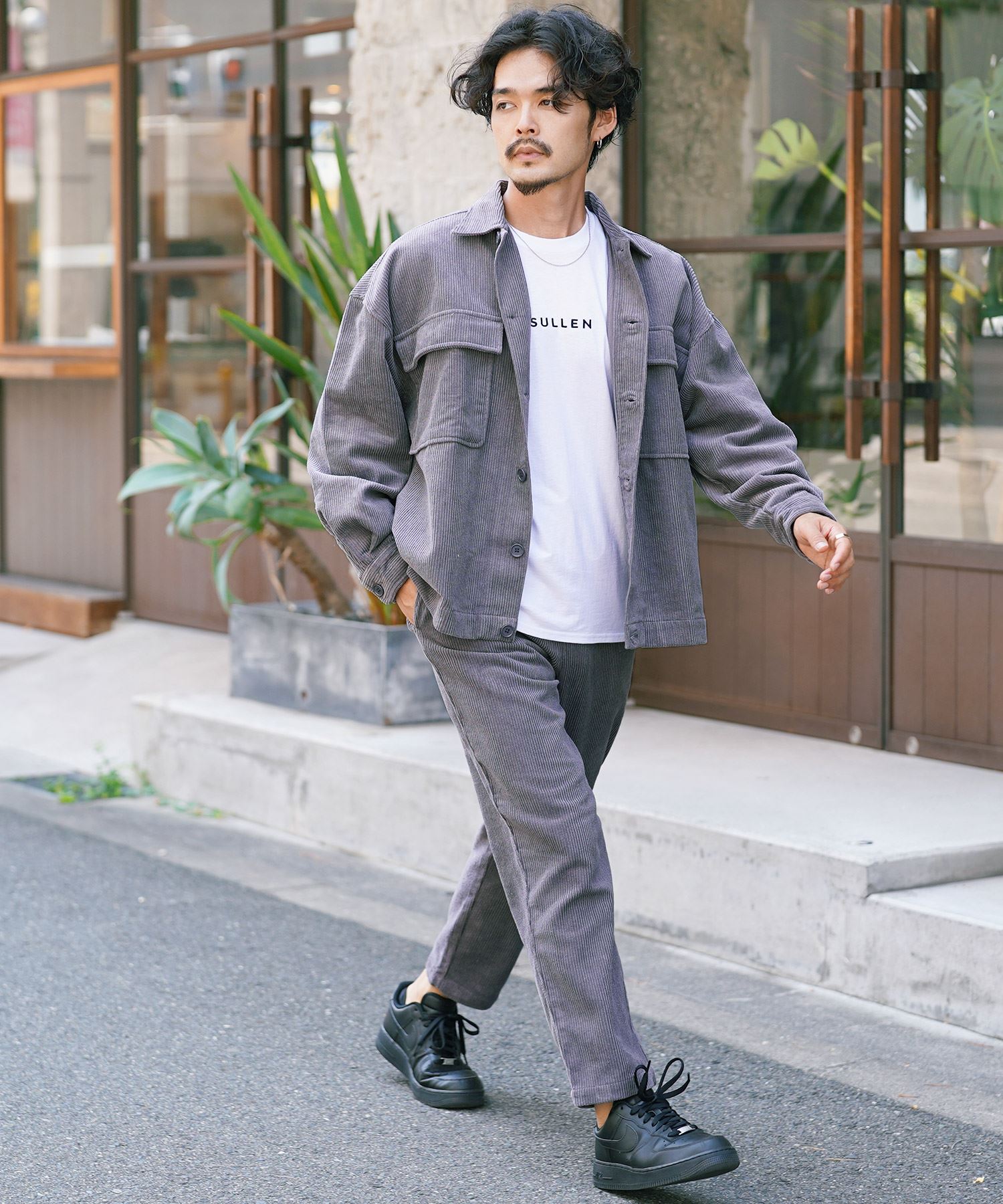 JIGGYS SHOP Corduroy Wide Tapered Pants / Men's Tapered Pants Corduroy Tapered Pants Men's Tapered Pants Wide Pants Stylish Bottoms