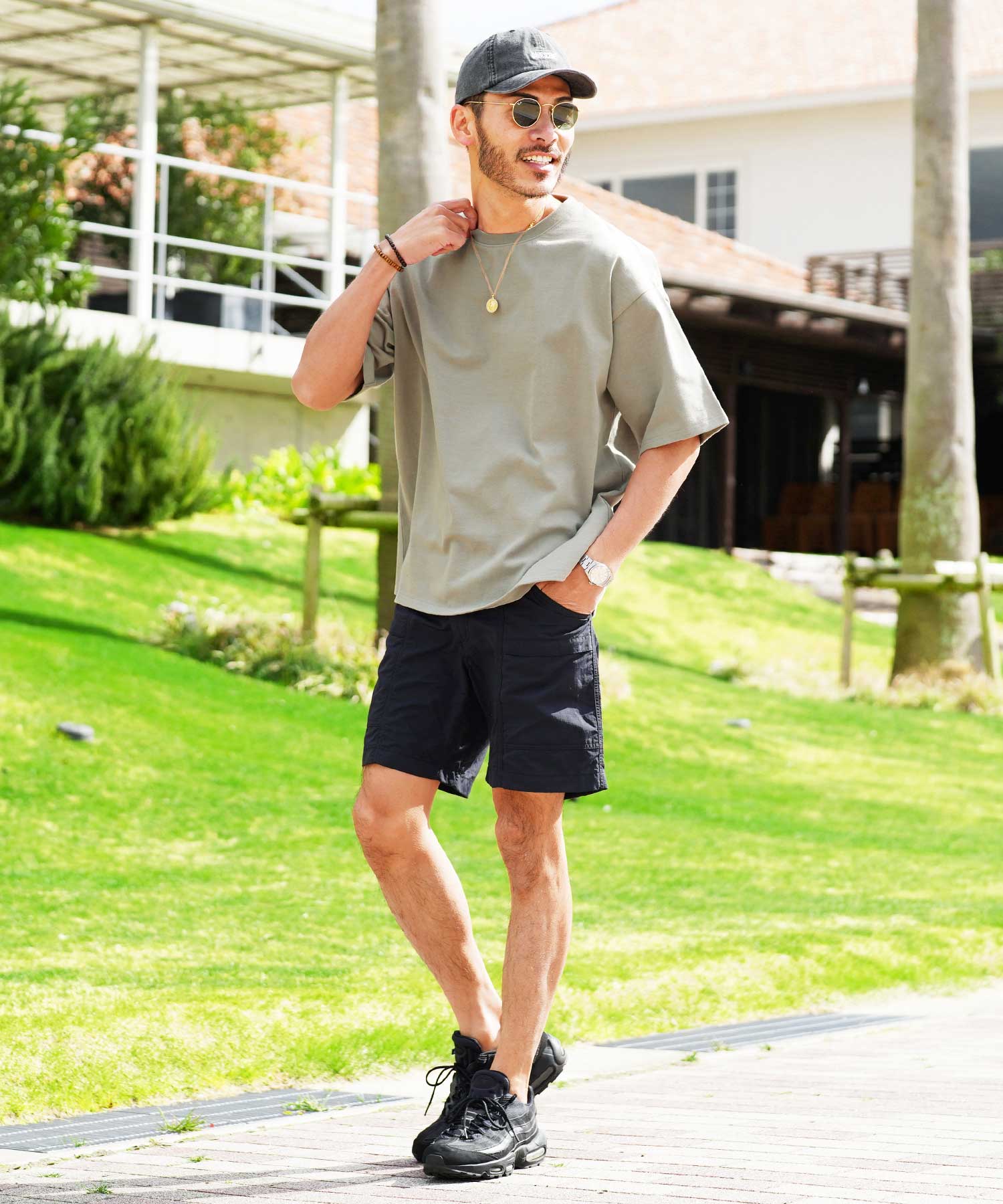 JIGGYS SHOP Heavy Ounce Big T-Shirt / Big Silhouette Oversized T-Shirt for Men Stylish Tee Short Sleeve Cut and Sew Tops Crew Neck