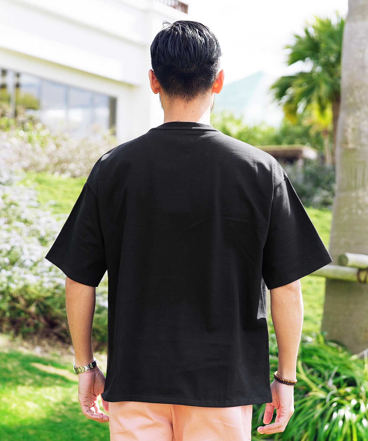 JIGGYS SHOP Heavy Ounce Big T-Shirt / Big Silhouette Oversized T-Shirt for Men Stylish Tee Short Sleeve Cut and Sew Tops Crew Neck