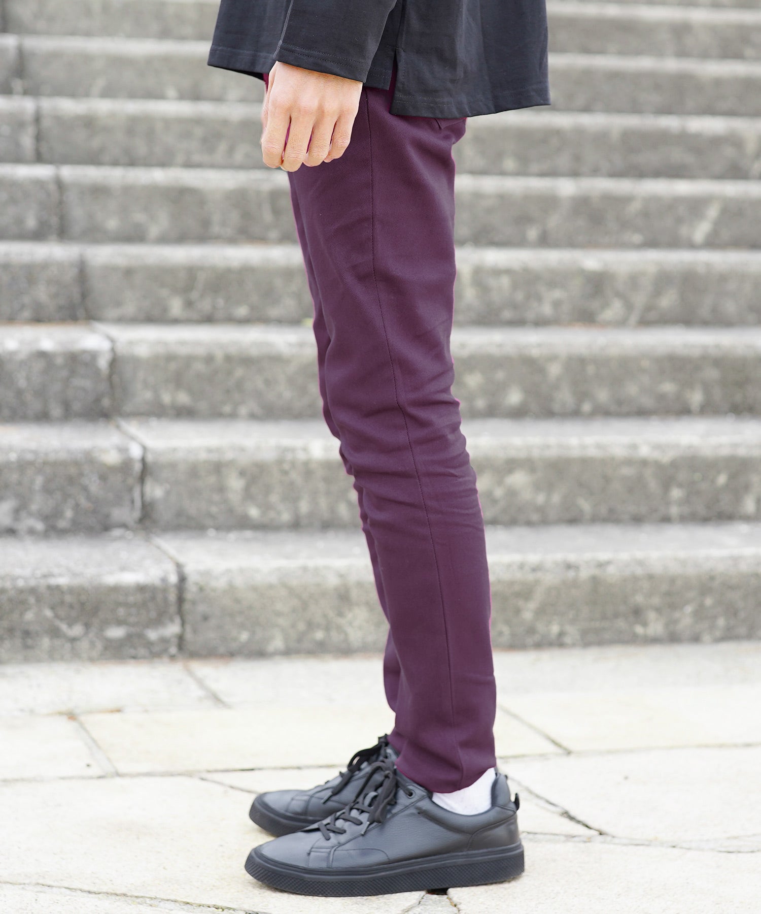 JIGGYS SHOP Color Skinny Pants / Skinny Men's Chino Pants Slim Pants Bottoms Stretch