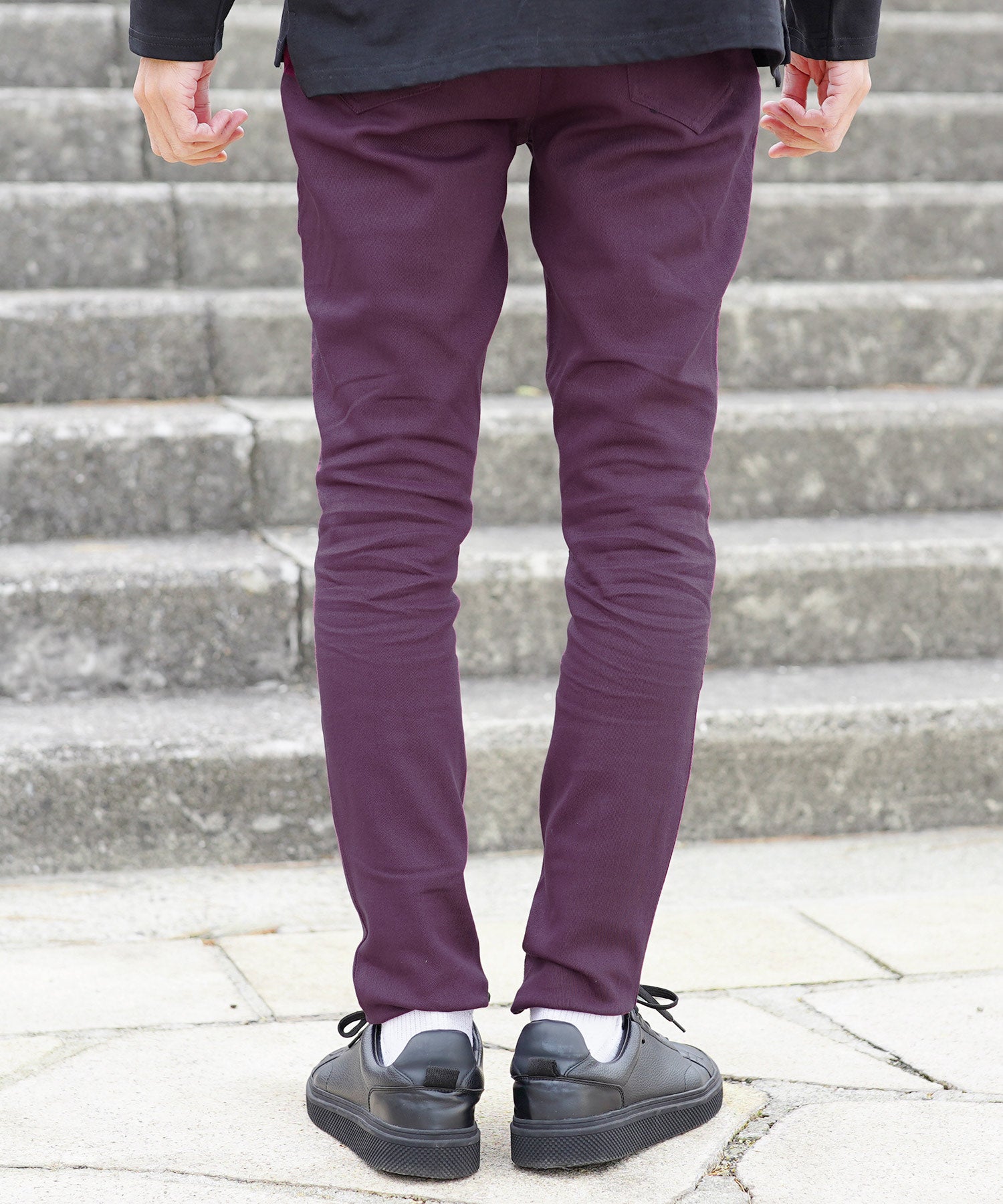 JIGGYS SHOP Color Skinny Pants / Skinny Men's Chino Pants Slim Pants Bottoms Stretch