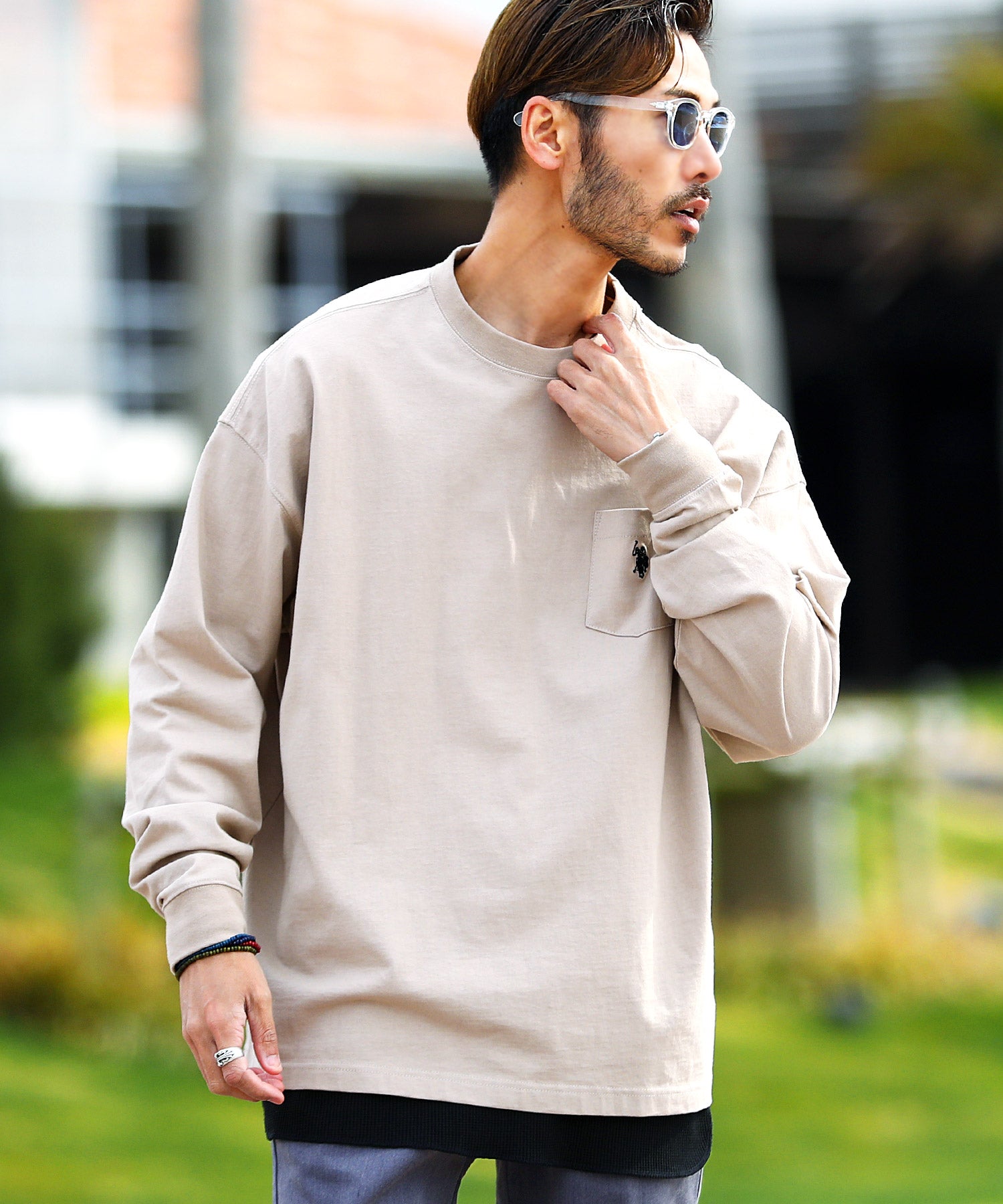 ジギーズショップ JIGGYS SHOP 長款鬆餅多功能 / 長款 T恤 男士 時尚 T恤 短袖 長袖 背心 上衣 圓領