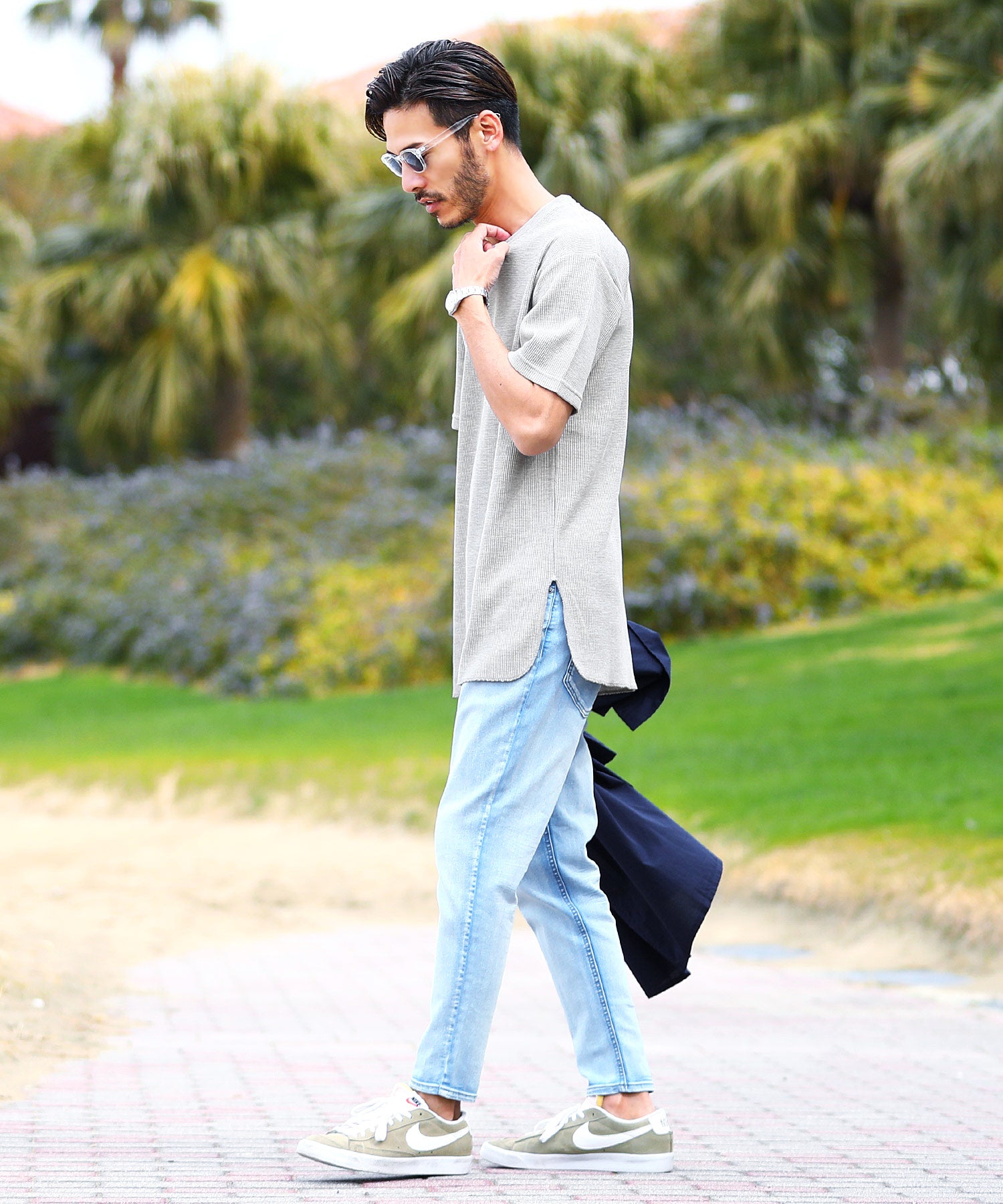 ジギーズショップ JIGGYS SHOP 長款鬆餅多功能 / 長款 T恤 男士 時尚 T恤 短袖 長袖 背心 上衣 圓領