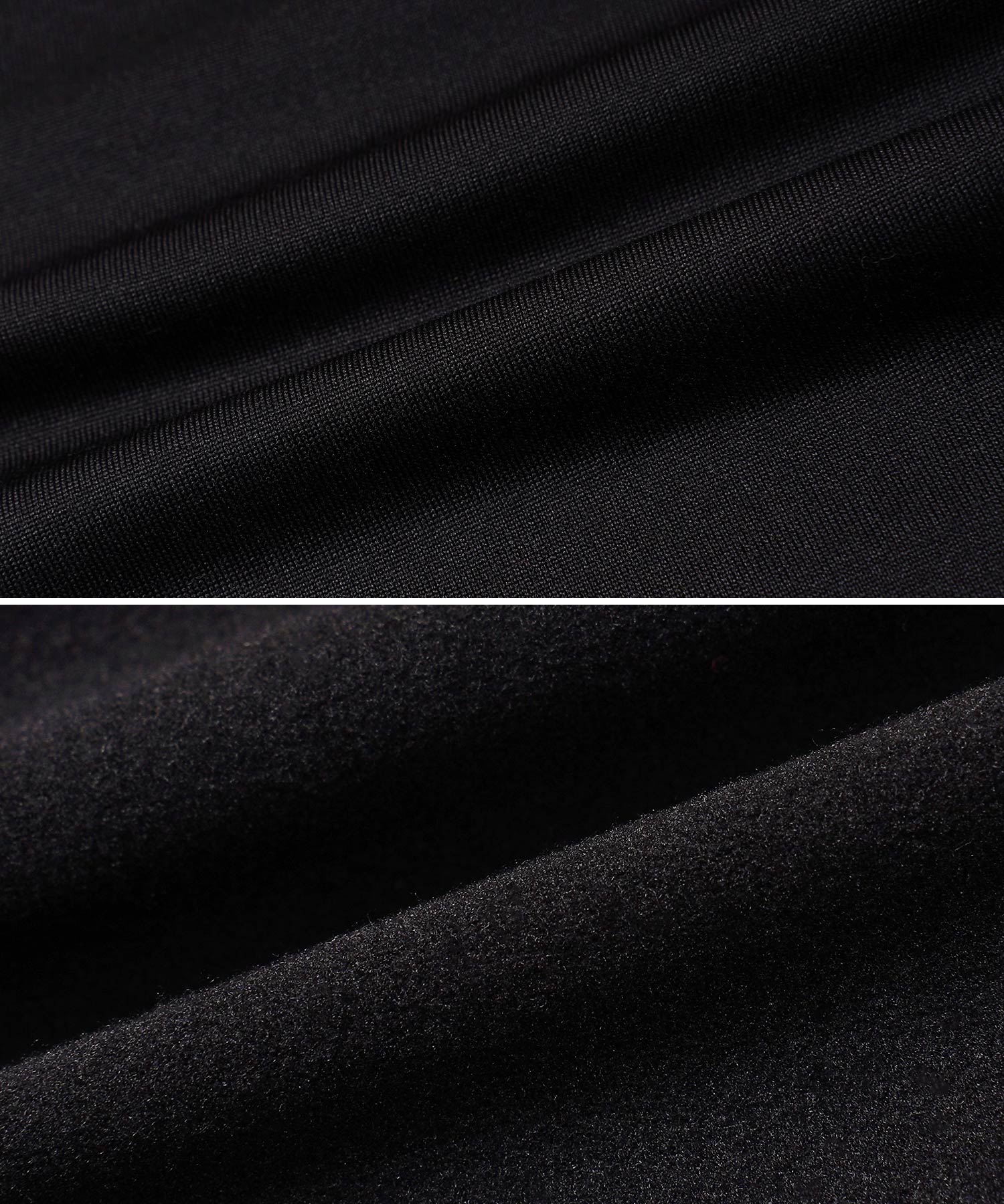 JIGGYS SHOP Heat Inner Fleece-Lined Leggings / Warm Men's Leggings Tights Spats Inner Fleece-Lined Front Opening Stretch Quick-Dry 【Non-Returnable Item】