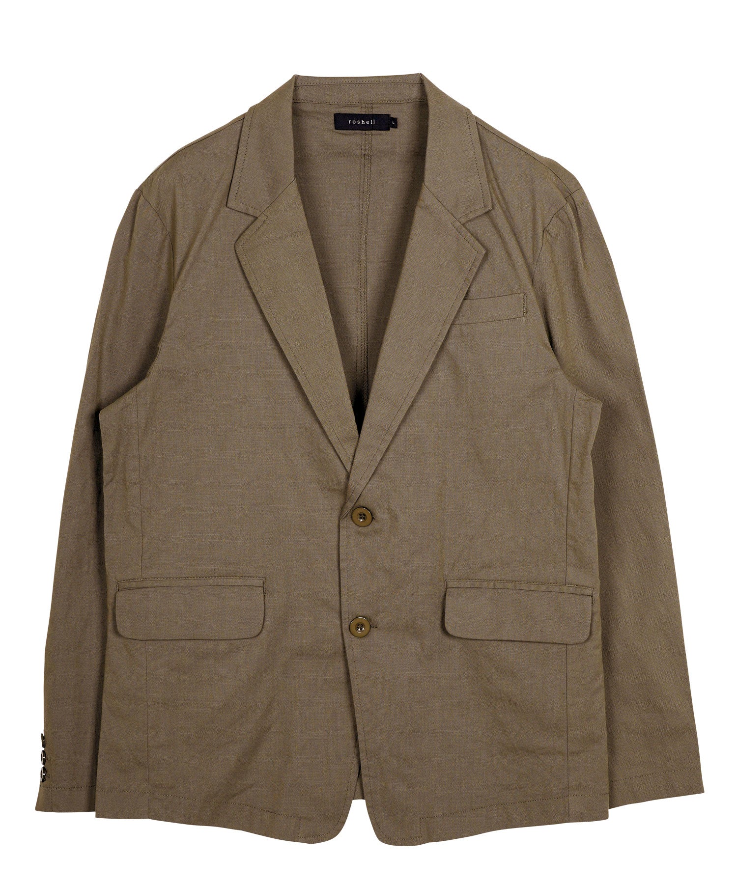 JIGGYS SHOP Cotton Linen Stretch Tailored Jacket / Summer Men's Tailored Outer Lightweight Jacket Light Casual Golf