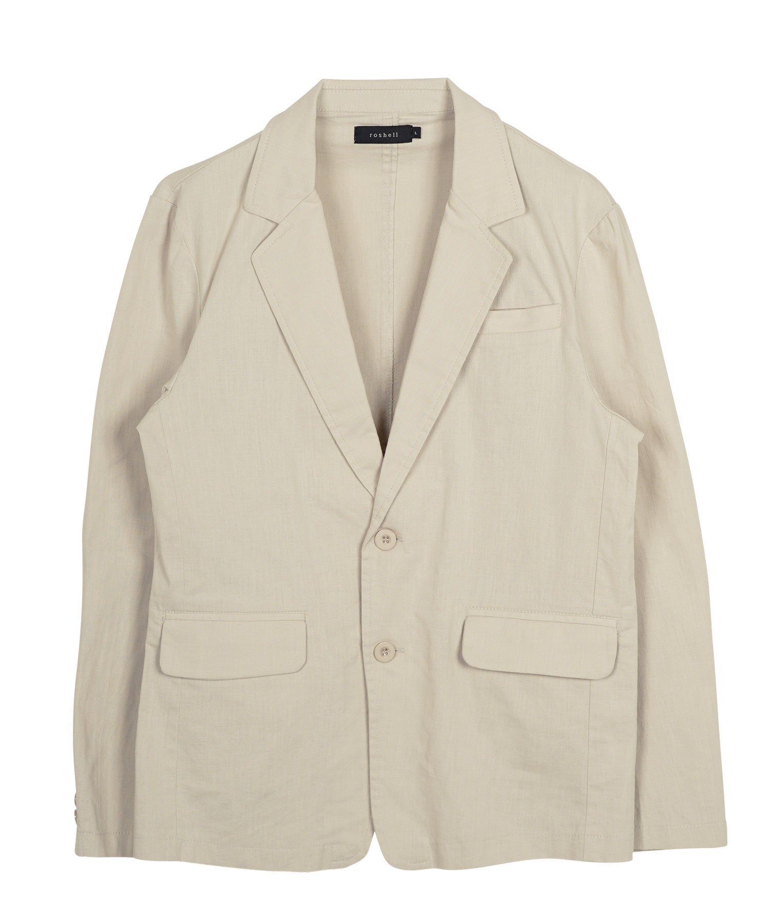JIGGYS SHOP Cotton Linen Stretch Tailored Jacket / Summer Men's Tailored Outer Lightweight Jacket Light Casual Golf