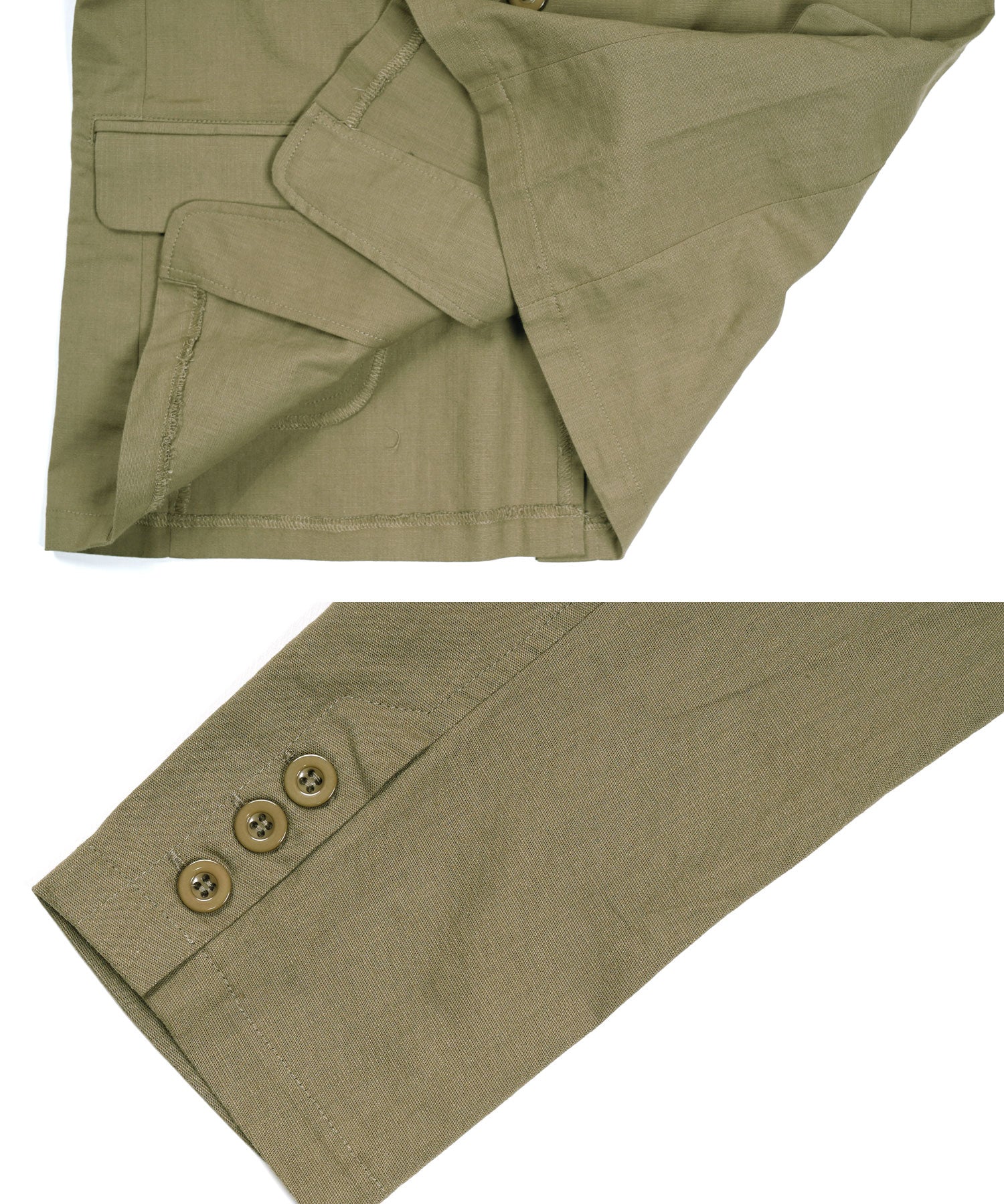 JIGGYS SHOP Cotton Linen Stretch Tailored Jacket / Summer Men's Tailored Outer Lightweight Jacket Light Casual Golf