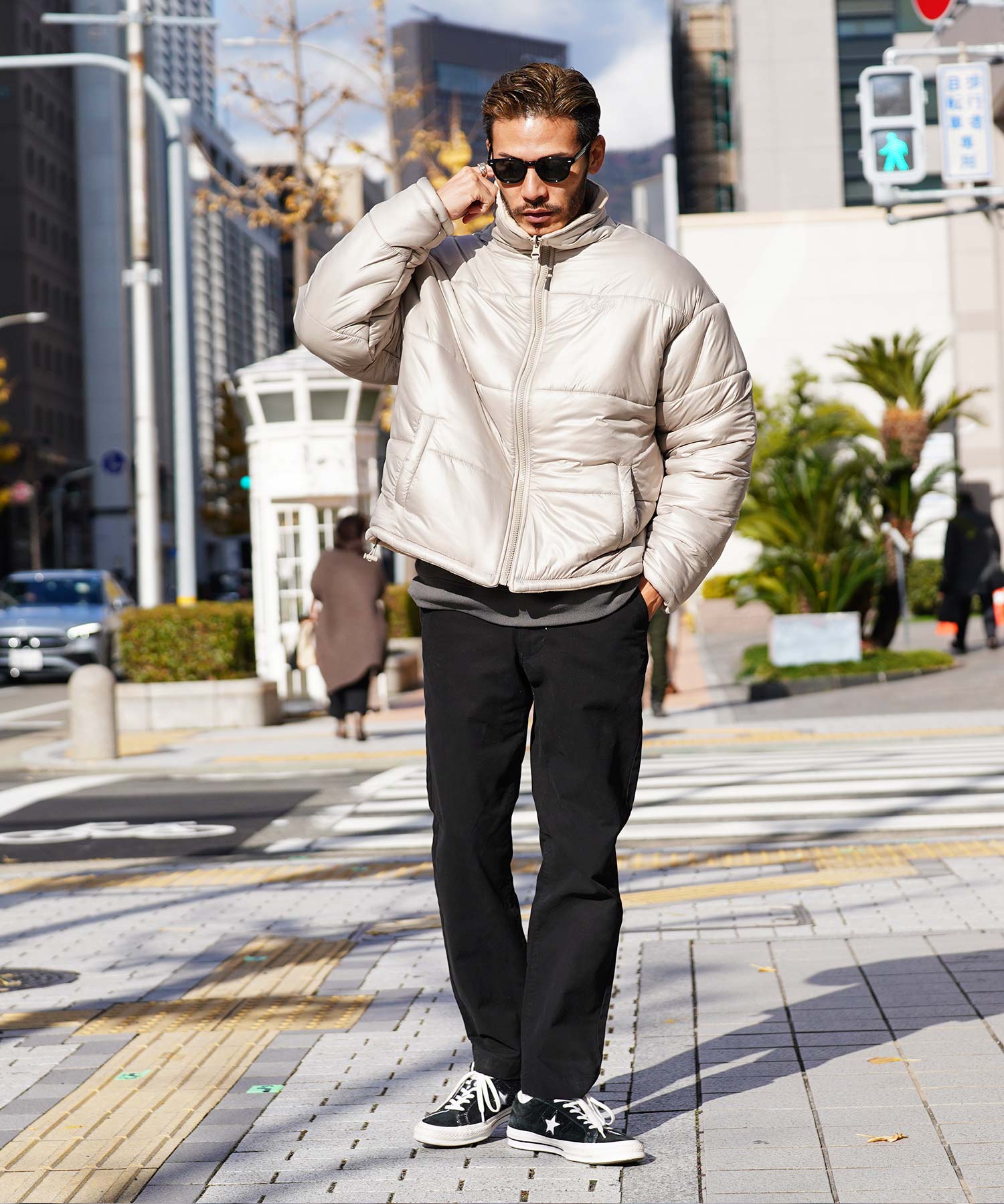 JIGGYS SHOP GERRY Reversible Mid-Weight Jacket / 2WAY Reversible Blouson Men's Jacket Cold Weather Outerwear Outdoor Mid-Weight