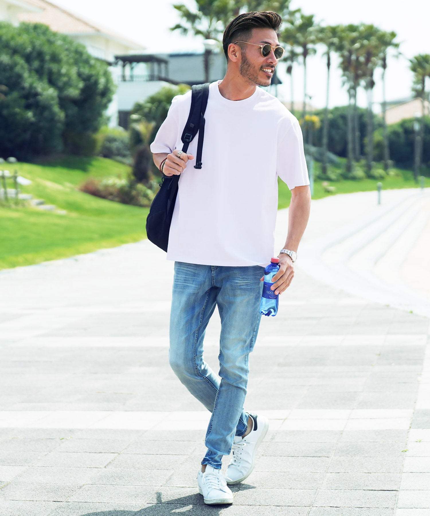 JIGGYS SHOP Sweat Stain Prevention Sweat-Proof T-Shirt / T-Shirt Sweat Stain Men's Big Silhouette Oversized Loose Body Cover T-Shirt Short Sleeve Tops Crew Neck