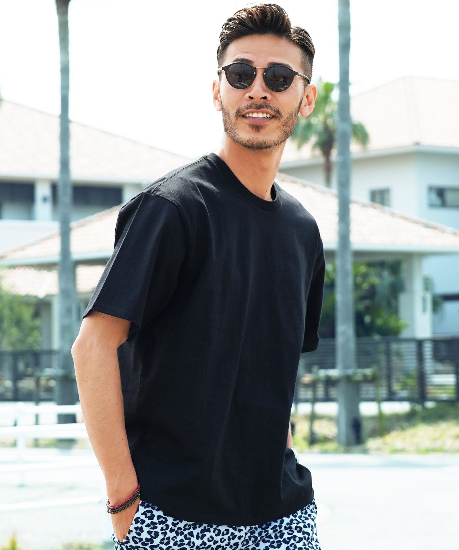 JIGGYS SHOP Sweat Stain Prevention Sweat-Proof T-Shirt / T-Shirt Sweat Stain Men's Big Silhouette Oversized Loose Body Cover T-Shirt Short Sleeve Tops Crew Neck
