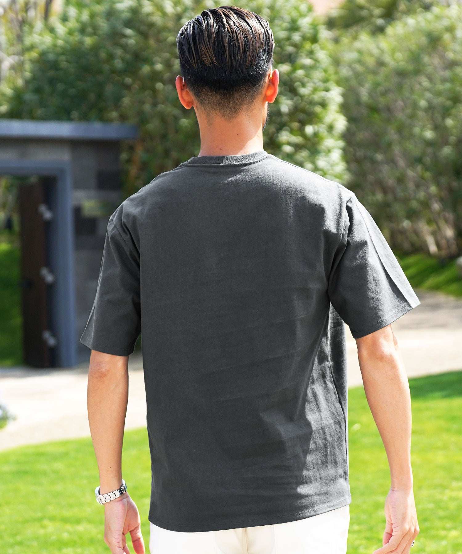 JIGGYS SHOP Sweat Stain Prevention Sweat-Proof T-Shirt / T-Shirt Sweat Stain Men's Big Silhouette Oversized Loose Body Cover T-Shirt Short Sleeve Tops Crew Neck