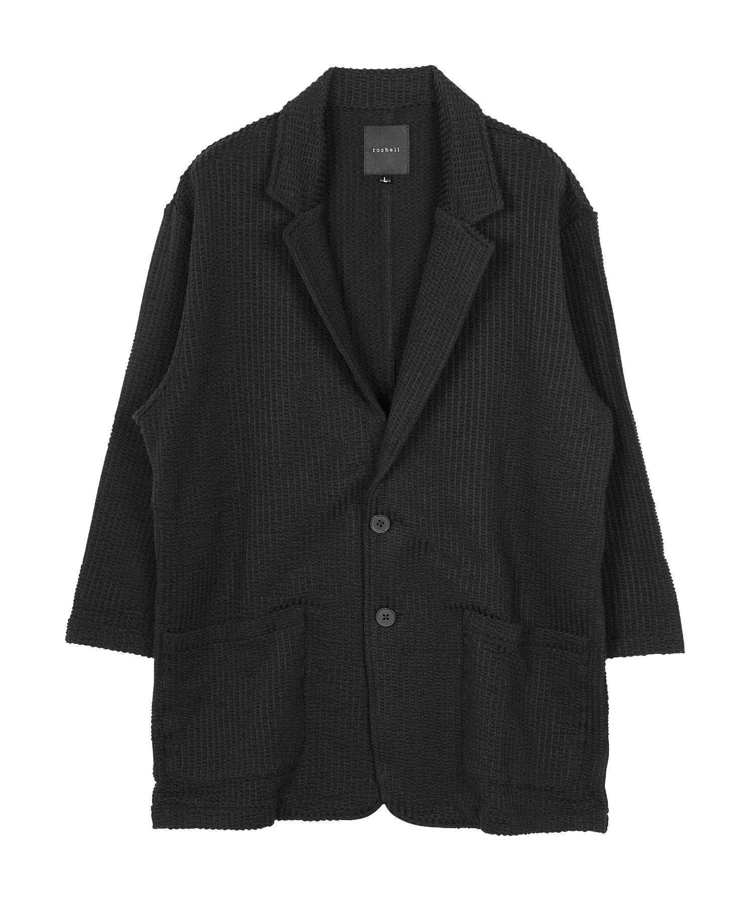 JIGGYS SHOP Seersucker 7/8 Sleeve Tailored Jacket / Men's Jacket Lightweight Tailored Summer 7/8 Sleeve Outerwear