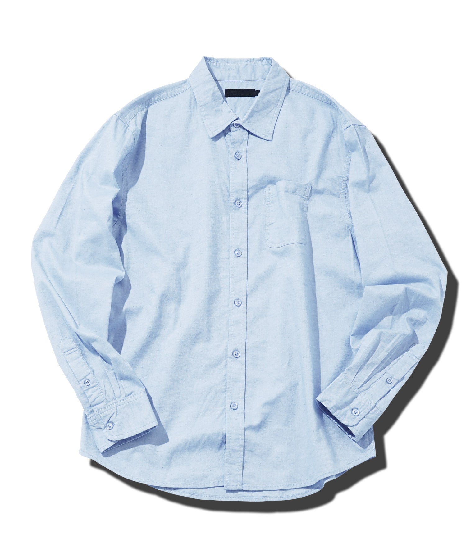 JIGGYS SHOP Cotton Linen Stretch Regular Long Sleeve Shirt / Cotton Linen Regular Collar Men's Casual Shirt Panama Stretch Long Sleeve linen Plain Stripe