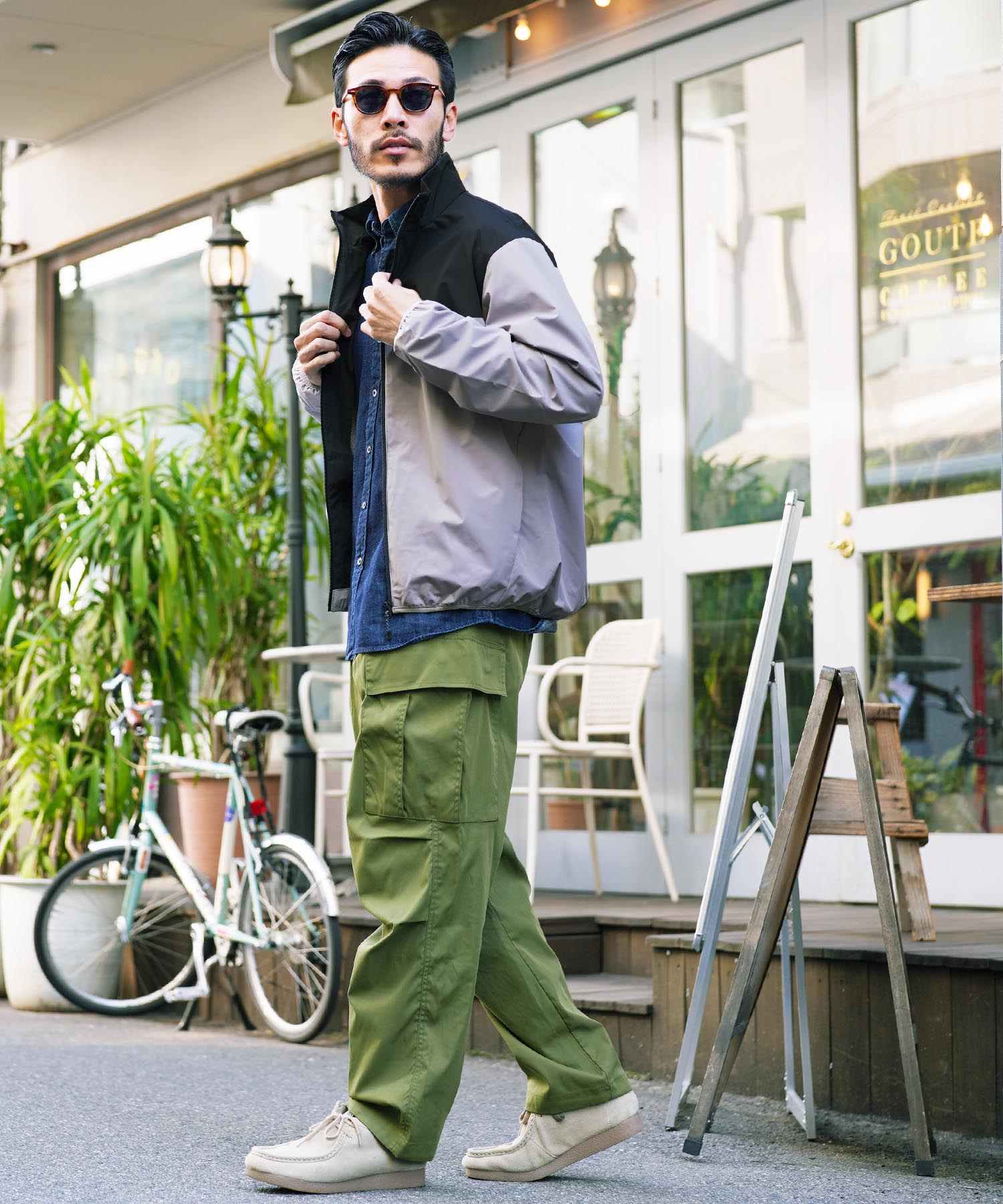 ジギーズショップ JIGGYS SHOP 全氣候背網山岳外套 / 男士 風衣 撥水 防風 防花粉 男款外套 立領 夾克 外套 戶外