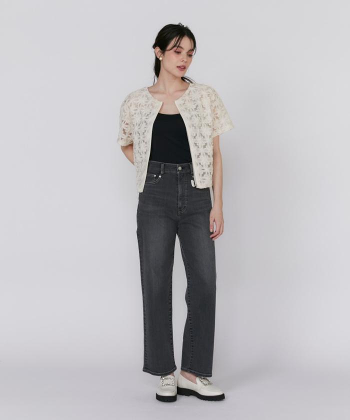 マーリエ ル カセット Maglie le cassetto 《Maglie Jeans》カーヴィーラインジーンズ （ホワイト） ホワイト