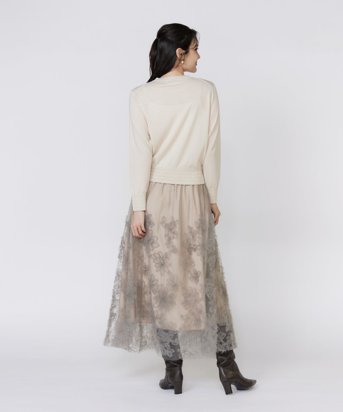 マーリエ ル カセット Maglie le cassetto LOVER Basicカーディガン （ベージュ2） ベージュ2