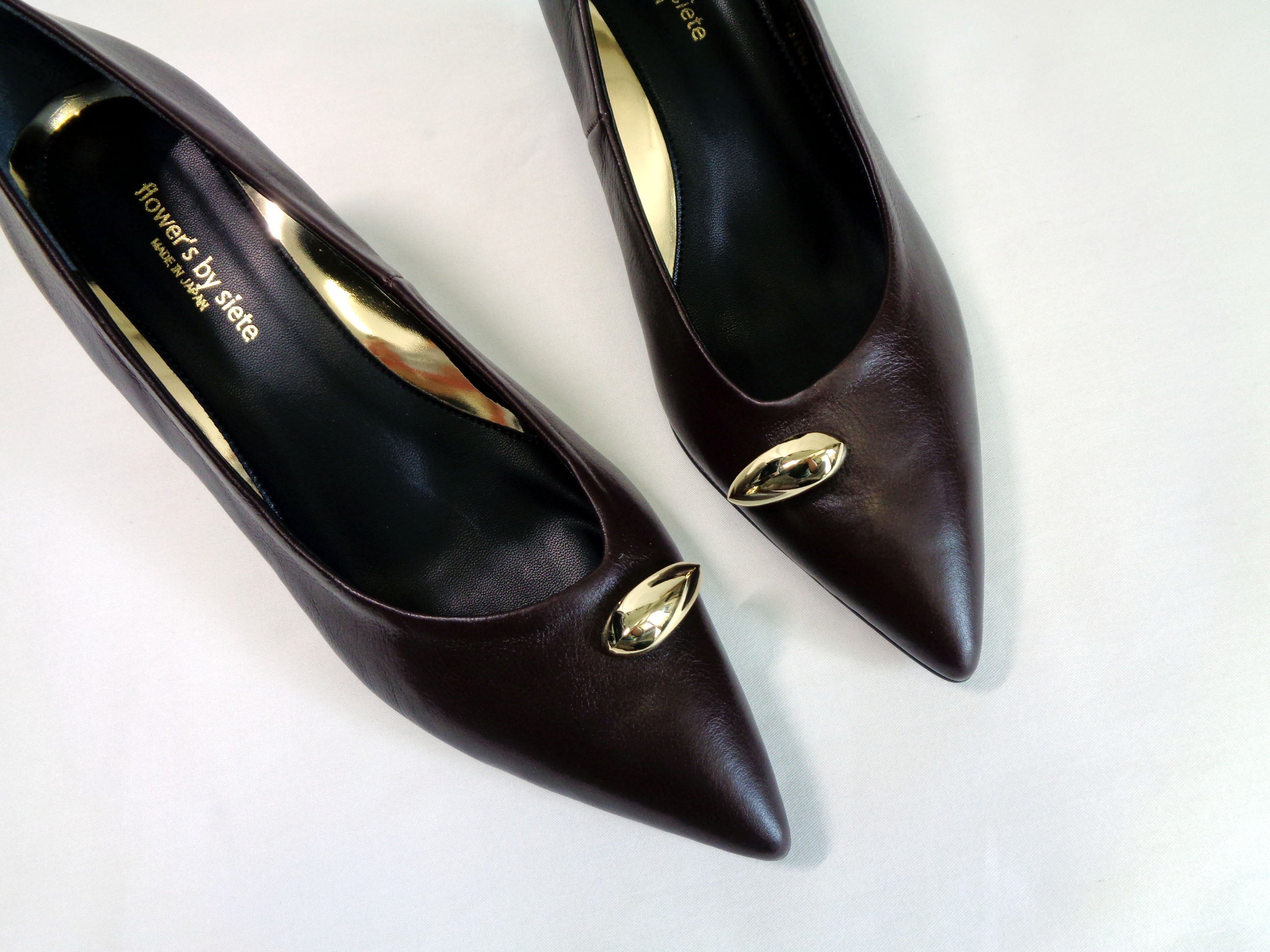 フラワーズ バイ シエテ flower's by siete ドロップメタルパンプス55 （DBR） DBR