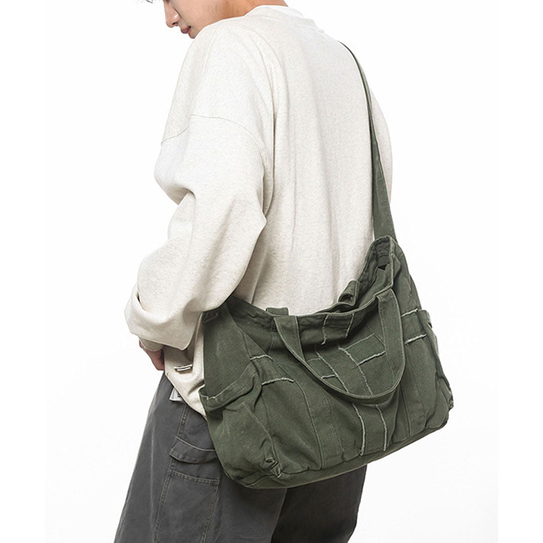 Florge 【A4 Storage・2WAY】 Damage Cross Y2K Tote Bag/Shoulder Bag