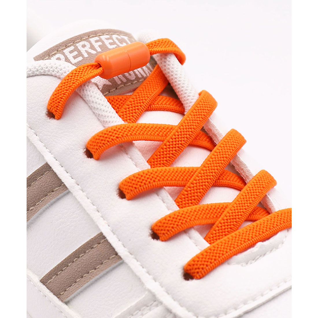 Florge 【Non-Tying Shoelaces】 Screw-Type Colorful Stretch Shoelaces Set of 2