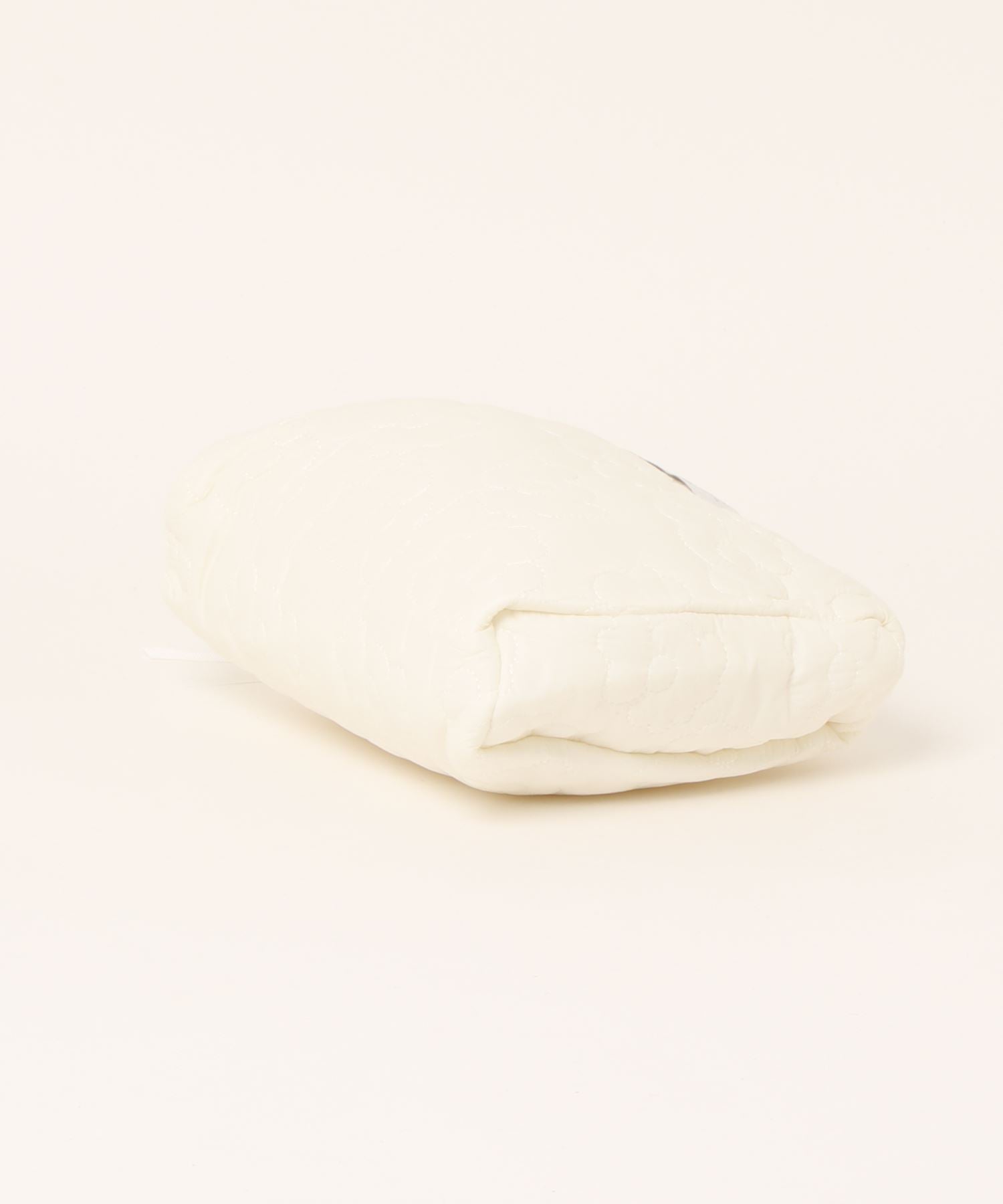 Floge [Large Capacity] Flower Quilted Fluffy Square Pouch/Makeup Pouch/Travel Pouch