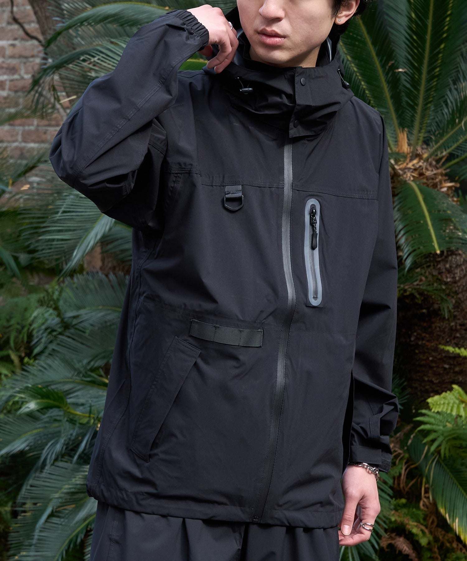 フォーキャスト FORECAST フィッシングレインスーツ F-001 （ブラック） ブラック