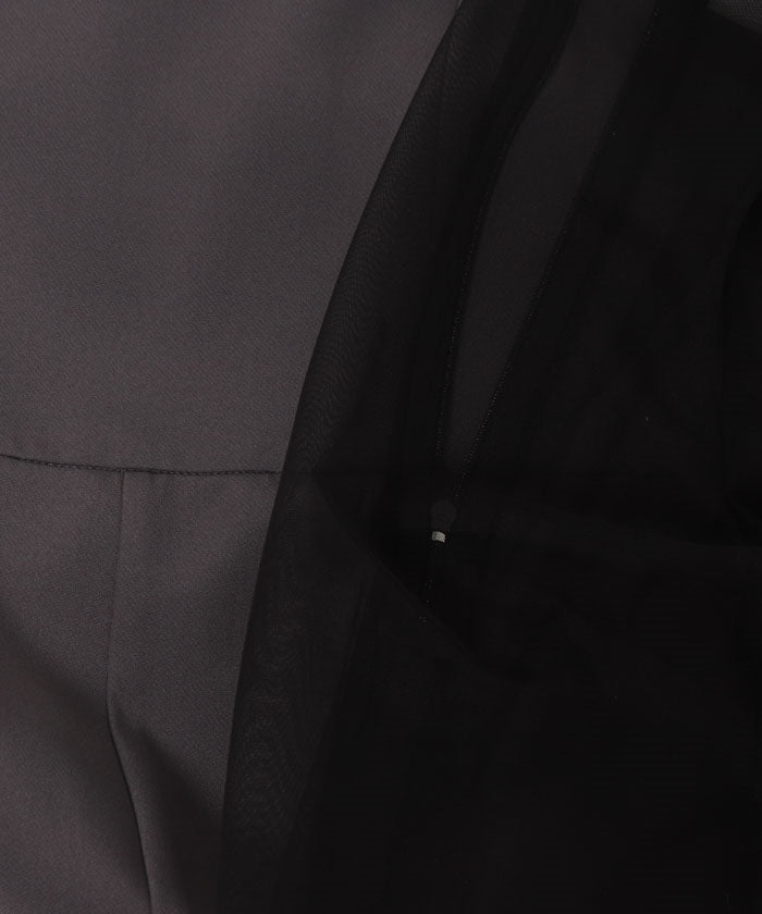 Form Forma 【Graduation Ceremony・Entrance Ceremony・Ceremony・Shichi-Go-San・Wedding Compatible】5-Minute Length Lace Sleeve Blouse & Tapered Pants Set-Up Suit