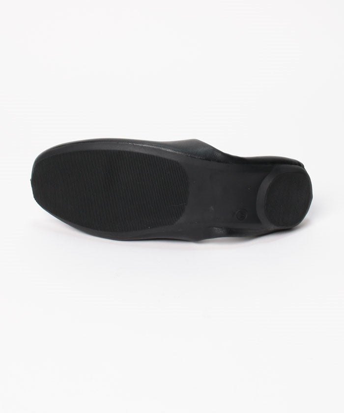 フォルムフォルマ form forma M（23.0～24.5cm）【Vカットデザイン】折りたたみ携帯スリッポン（入学式・卒業式・セレモニー） （黒） 黒