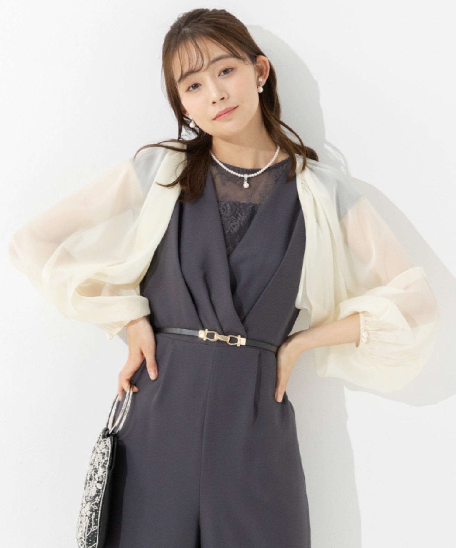 フォルムフォルマ form forma 輕柔袖子外套/婚禮/派對/邀請/郵輪/演奏會