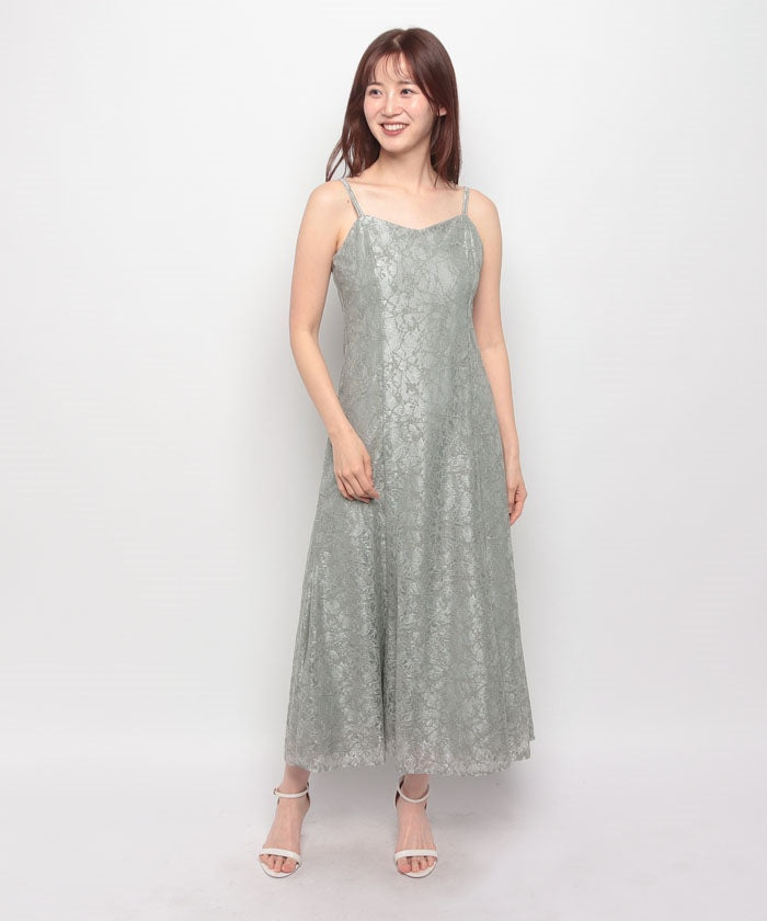 フォルムフォルマ form forma 【formforma別注】透明薄外套×蕾絲吊帶連衣裙/婚禮/派對