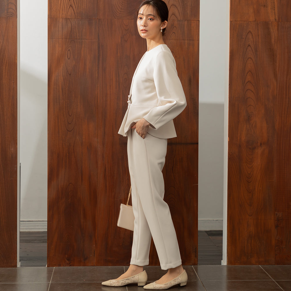 Form Forma 【kaene】 High Stretch Blouse + Pants Set Up / Graduation Ceremony Suit / Entrance Ceremony Suit / Exam Suit