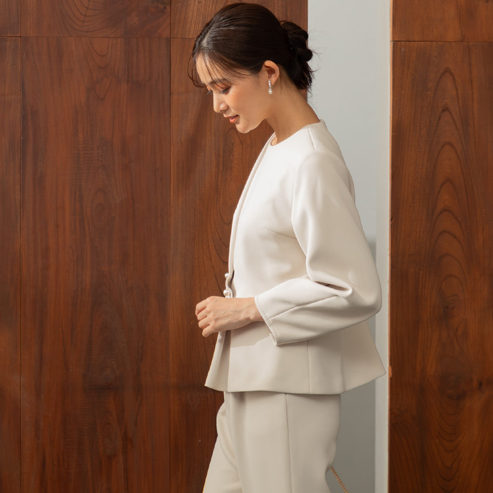 Form Forma 【kaene】 High Stretch Blouse + Pants Set Up / Graduation Ceremony Suit / Entrance Ceremony Suit / Exam Suit