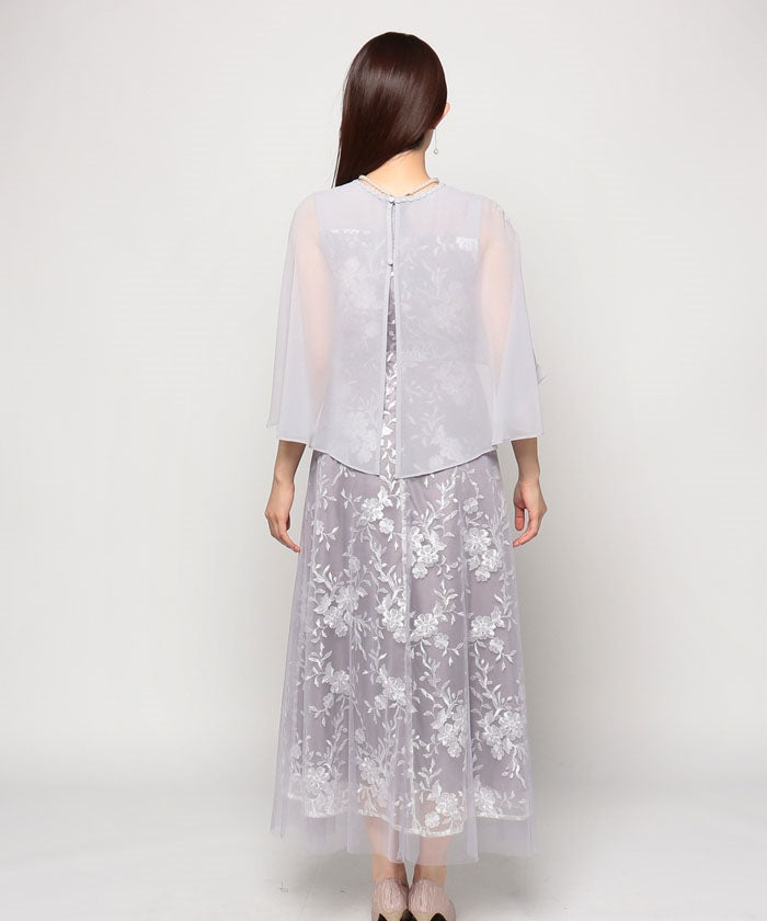 フォルムフォルマ form forma 外套與蕾絲裙兩件套《母親禮服》/派對/郵輪/婚禮/二次會/音樂會/發表會