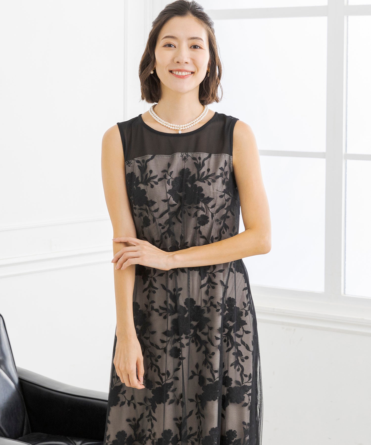 フォルムフォルマ form forma 外套與蕾絲裙兩件套《母親禮服》/派對/郵輪/婚禮/二次會/音樂會/發表會