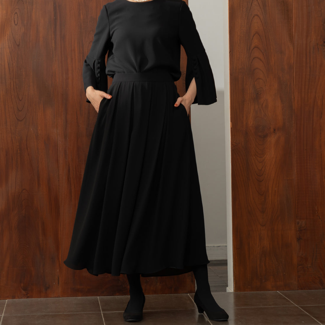 フォルムフォルマ form forma 【喪服】【洗える】スカート(単品) /卒業式（卒園式）入学式（入園式）七五三・お宮参り・演奏会 （ブラック） ブラック
