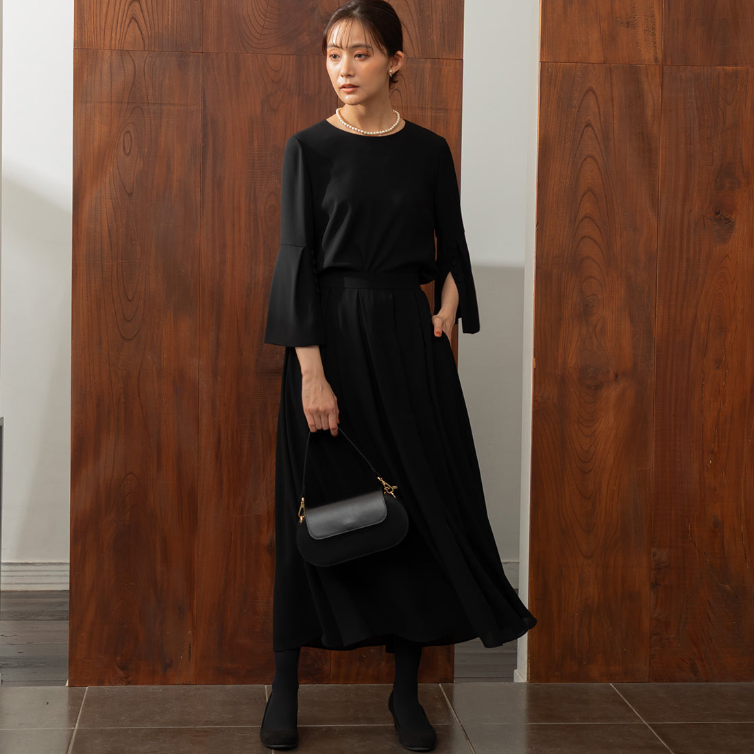 フォルムフォルマ form forma 【喪服】【洗える】スカート(単品) /卒業式（卒園式）入学式（入園式）七五三・お宮参り・演奏会 （ブラック） ブラック