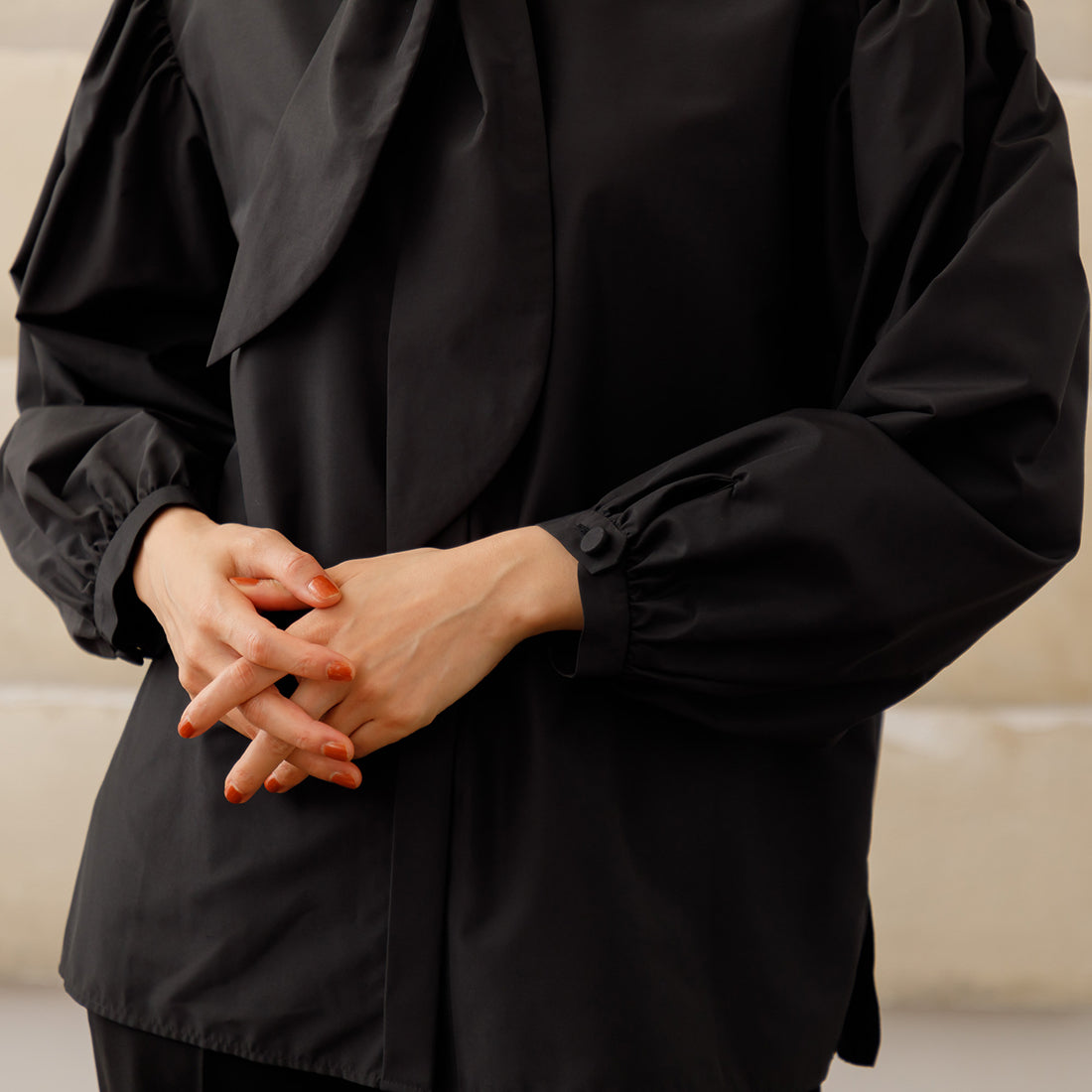 フォルムフォルマ form forma 【喪服】【洗える】ボウタイ付きブラウス /卒業式入学式七五三・お宮参り