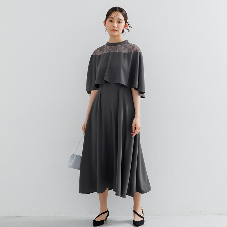 フォルムフォルマ form forma 【formformaオリジナル】ドレスワンピース/結婚式/パーティー/お呼ばれ （モスグリーン） モスグリーン