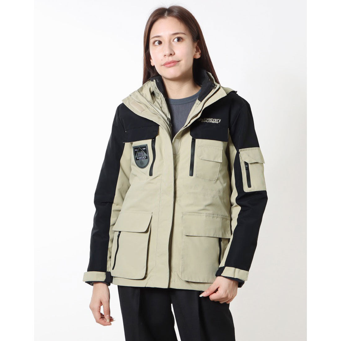 FOURSENSE Women's Layered Winter Jacket Antelope