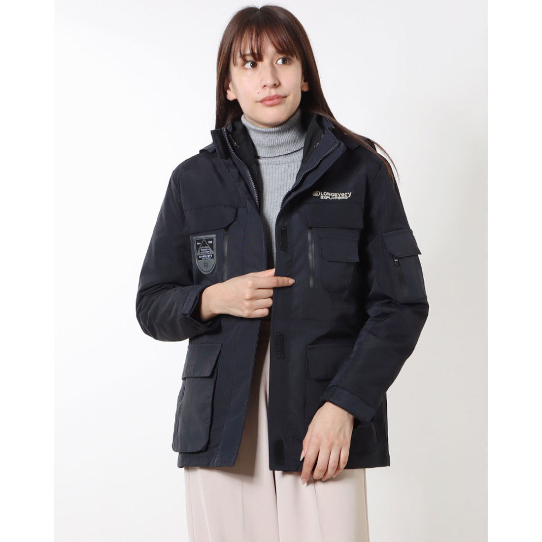 FOURSENSE Women's Layered Winter Jacket Antelope
