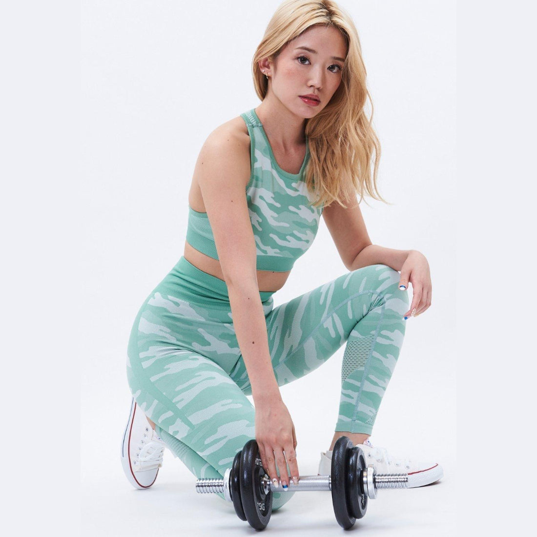 フォクシー FOXXIE カモ  メッシュ レーサーバック ブラ （GREEN） GREEN
