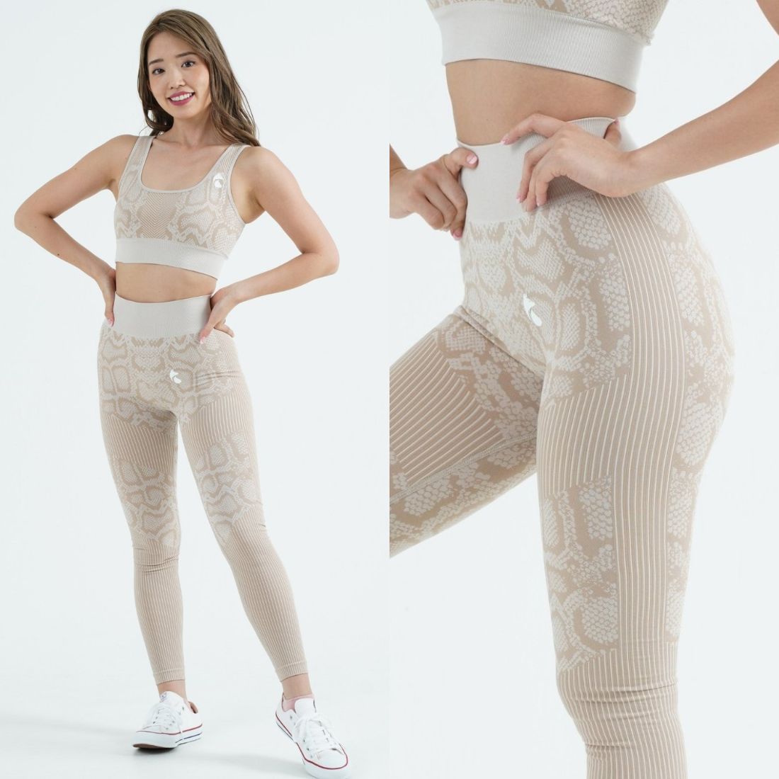 フォクシー FOXXIE スネーク ハイウエスト レギンス （KHAKI） KHAKI