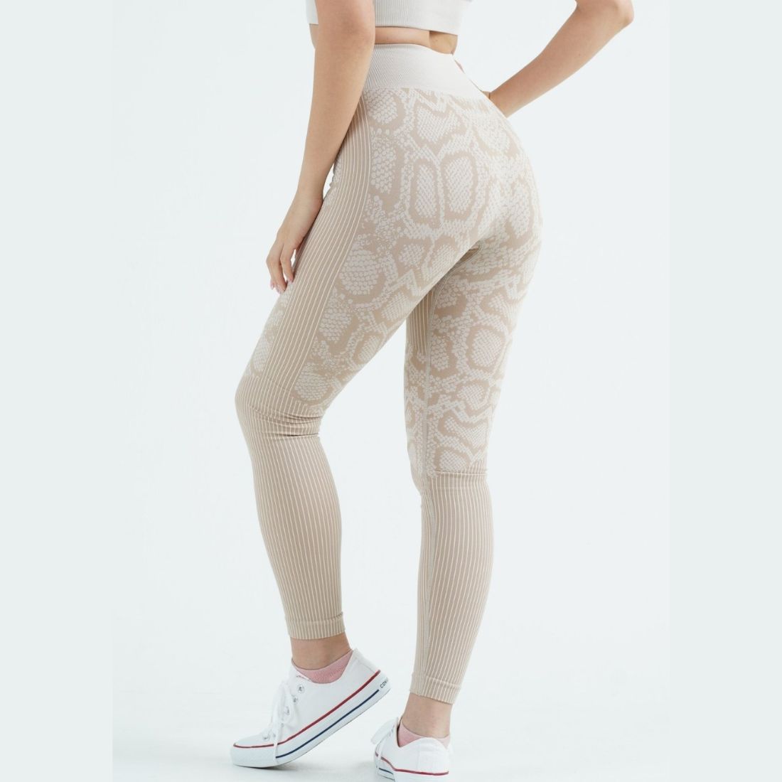 フォクシー FOXXIE スネーク ハイウエスト レギンス （KHAKI） KHAKI