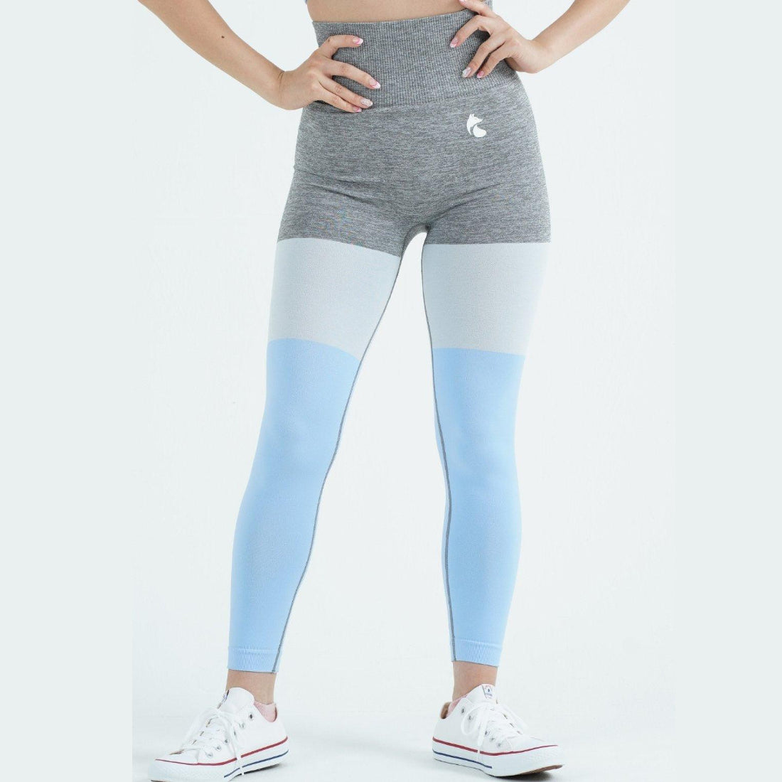 フォクシー FOXXIE トライ ブロック レギンス （BLUE） BLUE