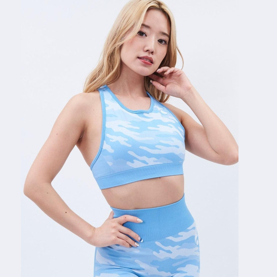 フォクシー FOXXIE カモ  メッシュ レーサーバック ブラ （BLUE） BLUE