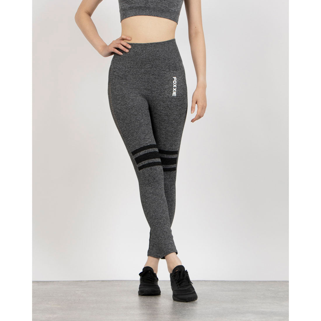フォクシー FOXXIE フォース メッシュ シームレス レギンス （GREY） GREY