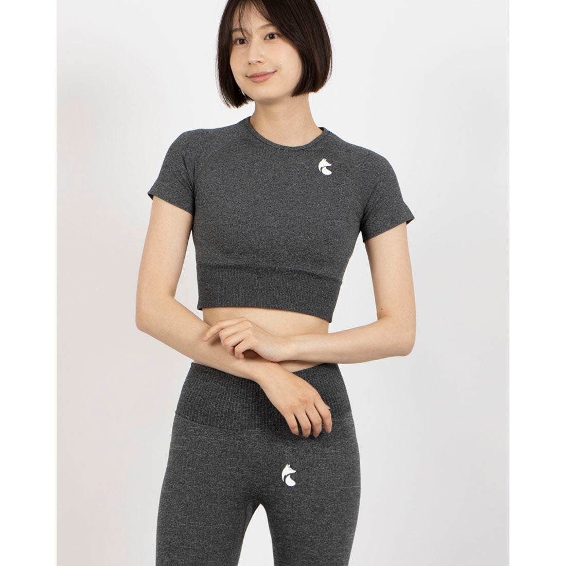 フォクシー FOXXIE フロー リブ ショートスリーブ トップス （GREY MARL） GREY MARL